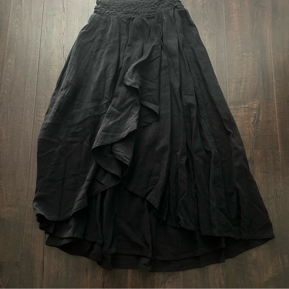 ⛔️SOLD⛔️New! Free People drop waist Black Dress - Picture 4 of 7